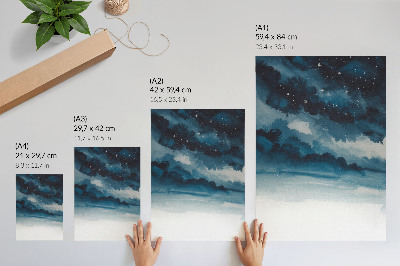 Poster decorativo Uma paisagem cósmica repleta de profundidade e mistério.
