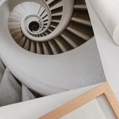 Impressão em tela Escada em espiral na arquitetura moderna