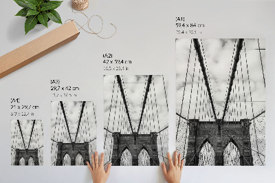 Poster para cozinha Uma estrutura bruta repleta de simetria e linhas.