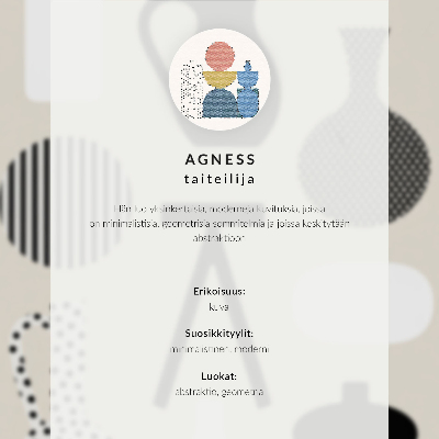 Poster para cozinha Padrões geométricos em preto e branco sobre um fundo bege