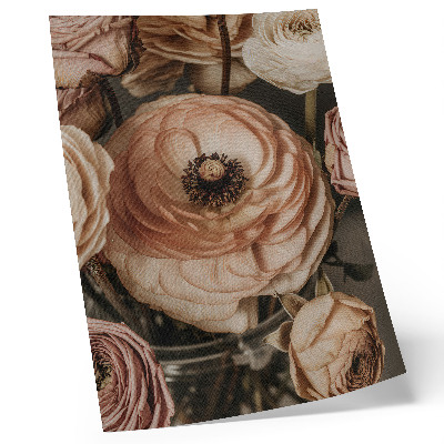 Impressão em tela flores em tons pastel elegância harmonia sensualidade