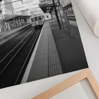 Impressão em tela arte com modernidade, estrutura, espaço, simetria e ritmo