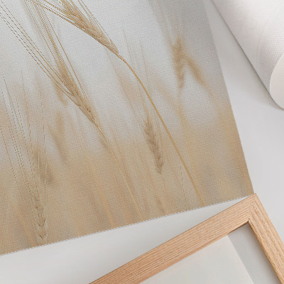 Impressão em tela Elegância minimalista das espigas de trigo
