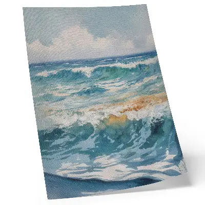 Poster decorativo ondas atmosféricas com beleza tranquila da natureza