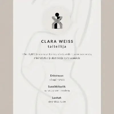 Impressão em tela com design elegante de linhas minimalistas feitas à mão