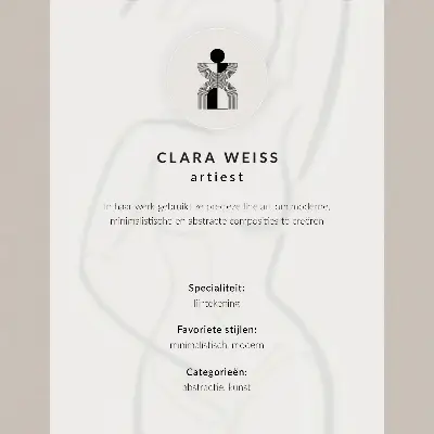 Impressão em tela com design elegante de linhas minimalistas feitas à mão