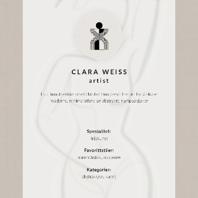 Impressão em tela Elegância minimalista de linhas feitas à mão, modernidade