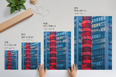 Arte de parede Arquitetura moderna, ambiente urbano, amplitude