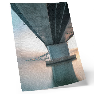 Arte de parede Ponte sobre a água: elegância minimalista e modernidade.