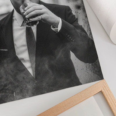 Impressão em tela Um retrato em preto e branco repleto de elegância.