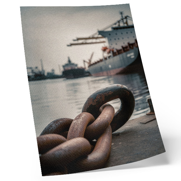 Poster para cozinha O charme do porto, os navios, a atmosfera industrial.