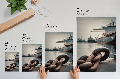 Poster para cozinha O charme do porto, os navios, a atmosfera industrial.