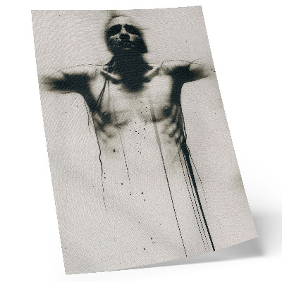 Arte de parede Contraste dramático entre preto e branco e ansiedade
