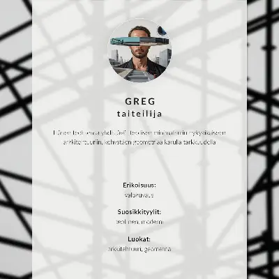 Poster decorativo com padrões geométricos de luz espacial em preto e branco