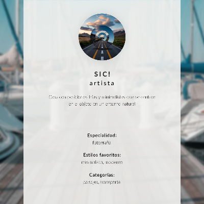 Arte de parede Um iate em mar calmo, uma composição minimalista.