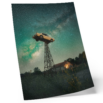 Impressão em tela Espetacular teleférico na torre.
