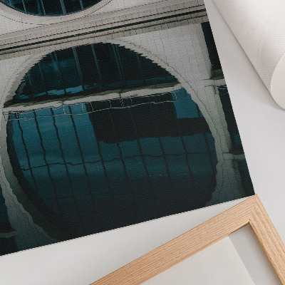 Arte de parede Reflexo do vidro na arquitetura moderna do edifício
