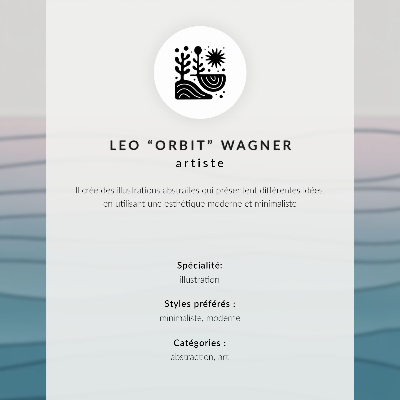 Poster decorativo Pássaros em voo, círculo laranja minimalista