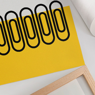 Poster para cozinha Linhas geométricas limpas e cores contrastantes.