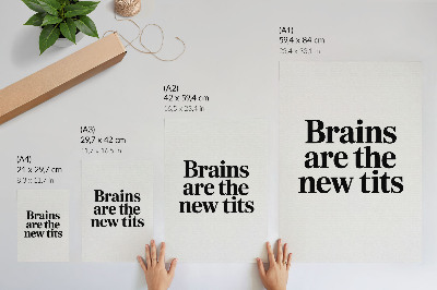Impressão em tela Contraste o motivo tipográfico com uma mensagem inspiradora.