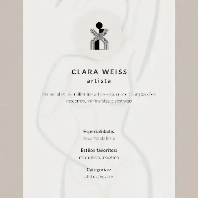 Poster decorativo linhas faciais abstratas com estilo minimalismo moderno