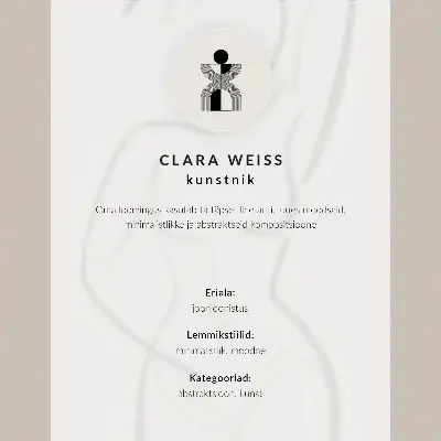 Poster decorativo linhas faciais abstratas com estilo minimalismo moderno