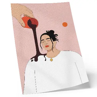 Poster para cozinha figura minimalista sob um riacho escuro