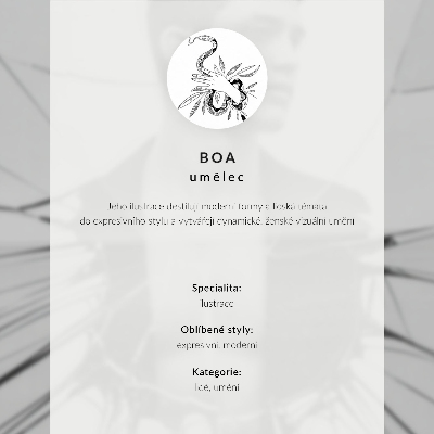 Poster para cozinha Uma figura minimalista sob um riacho escuro