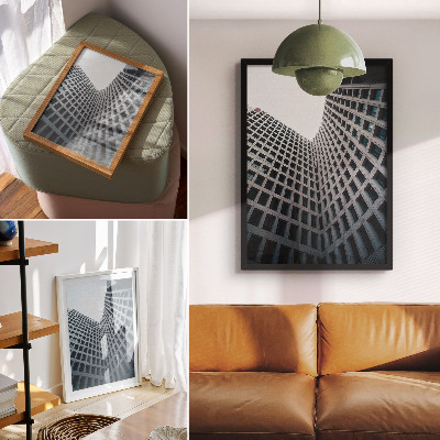Poster para cozinha Linhas verticais na arquitetura moderna