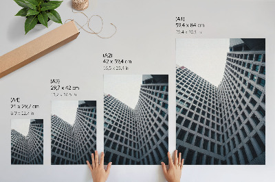 Poster para cozinha Linhas verticais na arquitetura moderna
