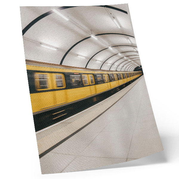 Poster decorativo Metrô moderno, linhas suaves, dinâmico
