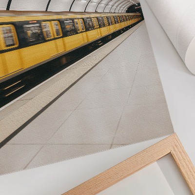 Poster decorativo Metrô moderno, linhas suaves, dinâmico