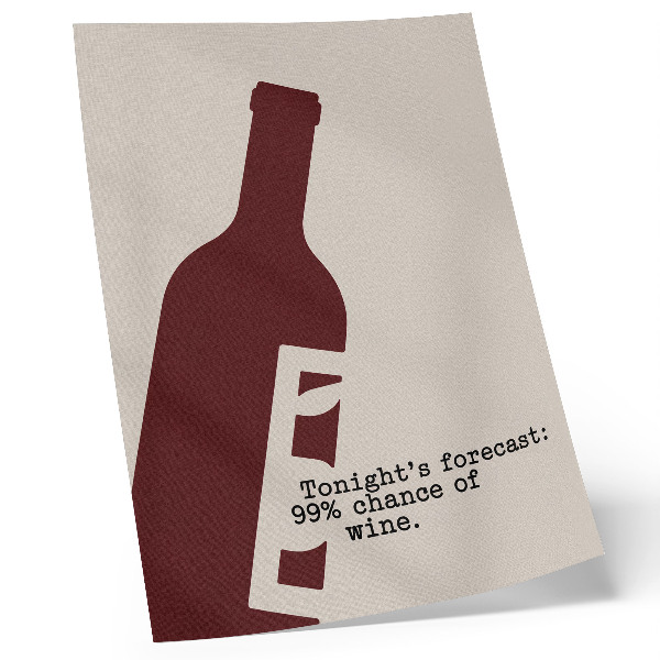 Arte de parede Gráficos minimalistas em tons de vinho.