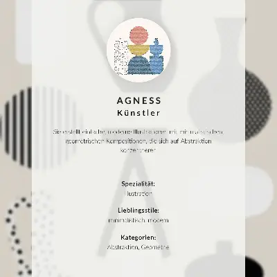Poster para cozinha com estampa de arquitetura geométrica em cores harmônicas