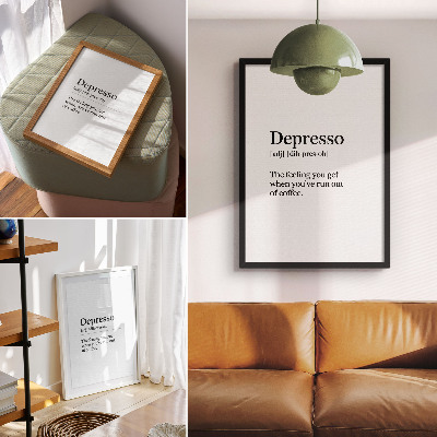 Poster decorativo Definição de depressão
