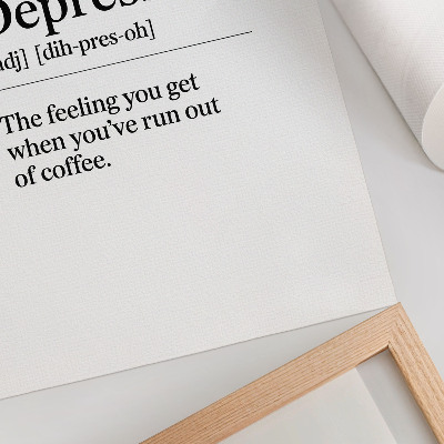 Poster decorativo Definição de depressão