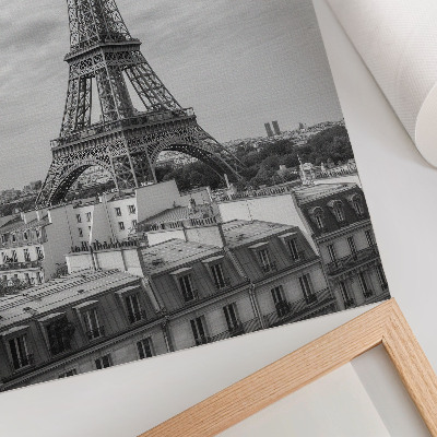 Poster para cozinha Elegante perspectiva moderna em tons de cinza da Torre Eiffel