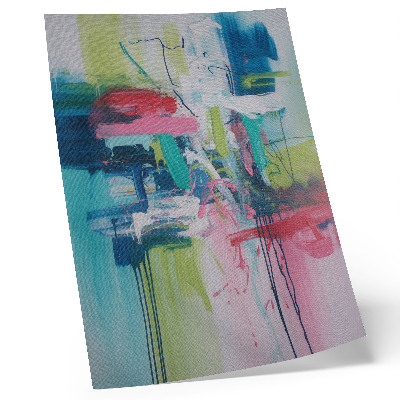 Arte de parede Cores intensas, energia, abstração.