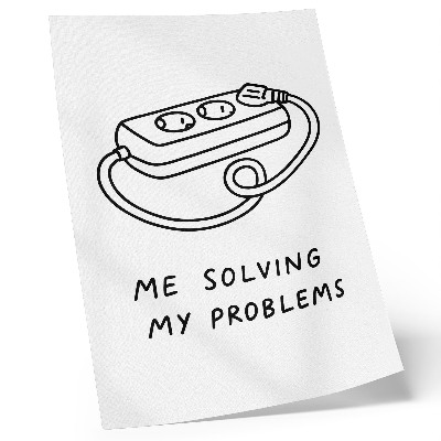 Poster para cozinha Uma ilustração minimalista com humor.