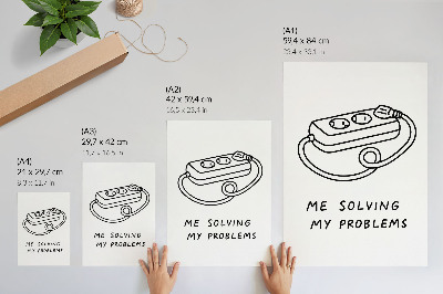 Poster para cozinha Uma ilustração minimalista com humor.