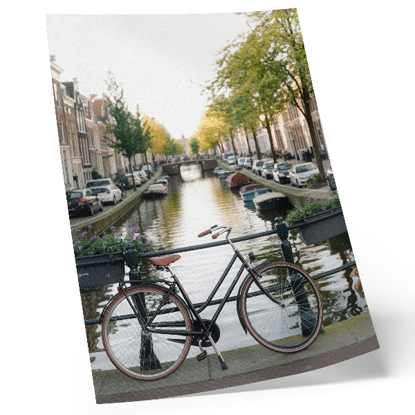 Poster decorativo Canal, bicicleta, arquitetura, história, paz