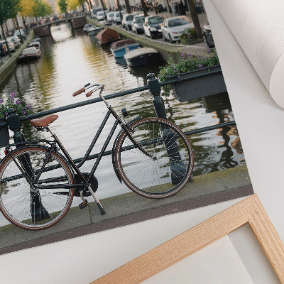 Poster decorativo Canal, bicicleta, arquitetura, história, paz