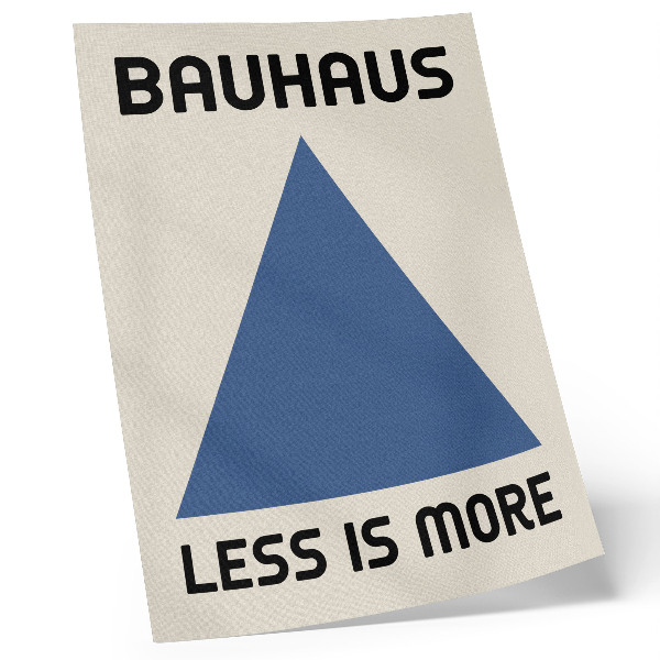 Arte de parede O estilo Bauhaus é dominado pela simplicidade geométrica.