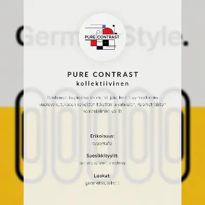 Arte de parede com estilo Bauhaus de simplicidade geométrica