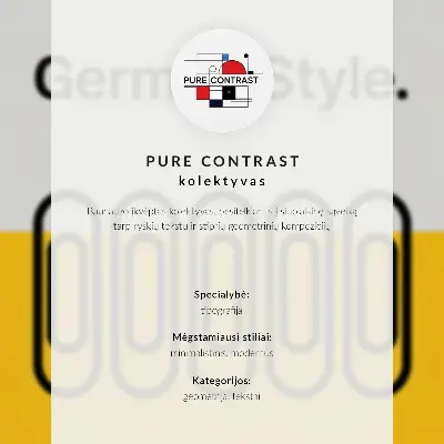 Arte de parede com estilo Bauhaus de simplicidade geométrica
