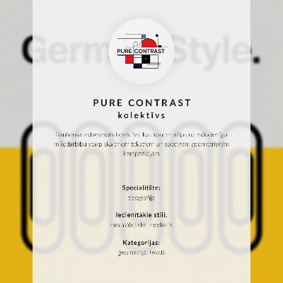 Arte de parede O estilo Bauhaus é dominado pela simplicidade geométrica.