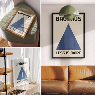 Arte de parede O estilo Bauhaus é dominado pela simplicidade geométrica.