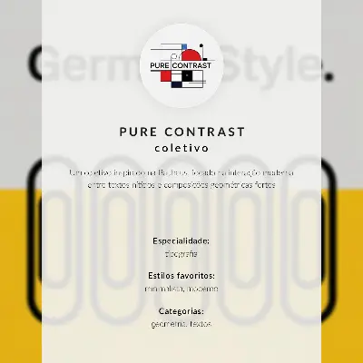 Arte de parede com estilo Bauhaus de simplicidade geométrica