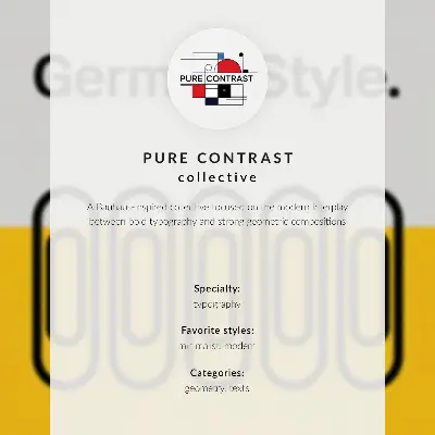 Arte de parede com estilo Bauhaus de simplicidade geométrica