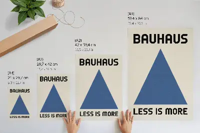 Arte de parede com estilo Bauhaus de simplicidade geométrica